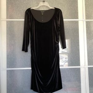 NWOT, BHWM, Velvet Black holiday dress, size L